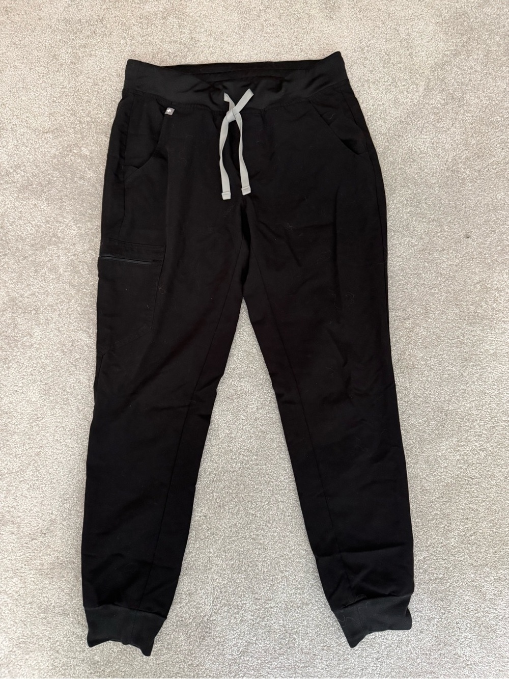 Figs Black Women's Jogger Sweatpants with Contrast Drawstring